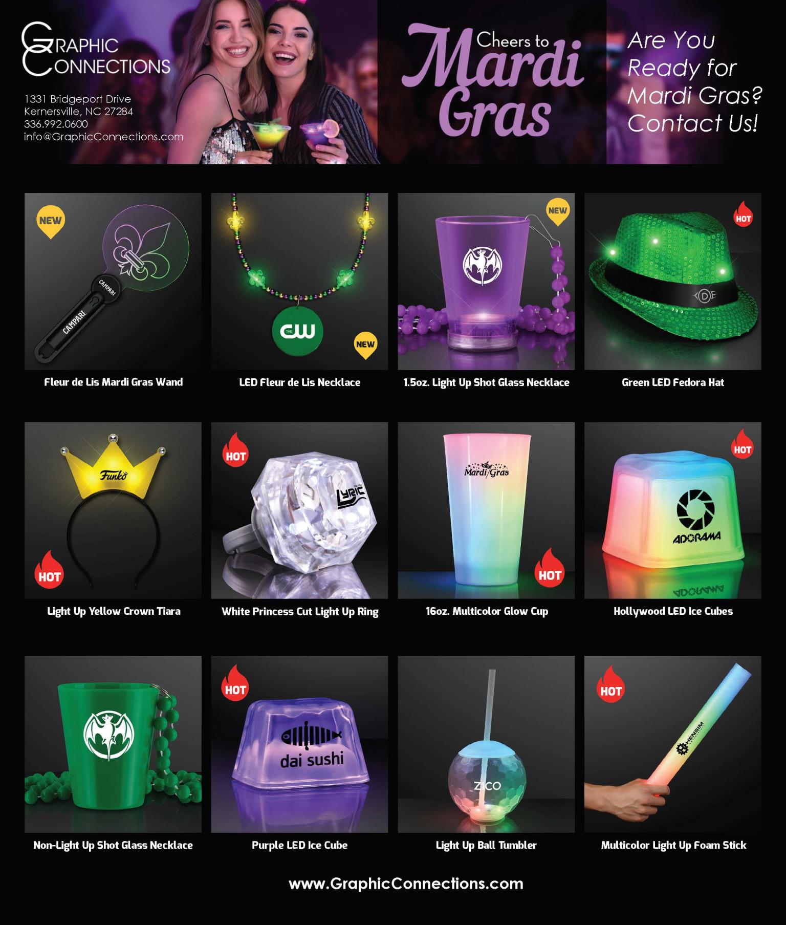 Mardi Gras Promo Items